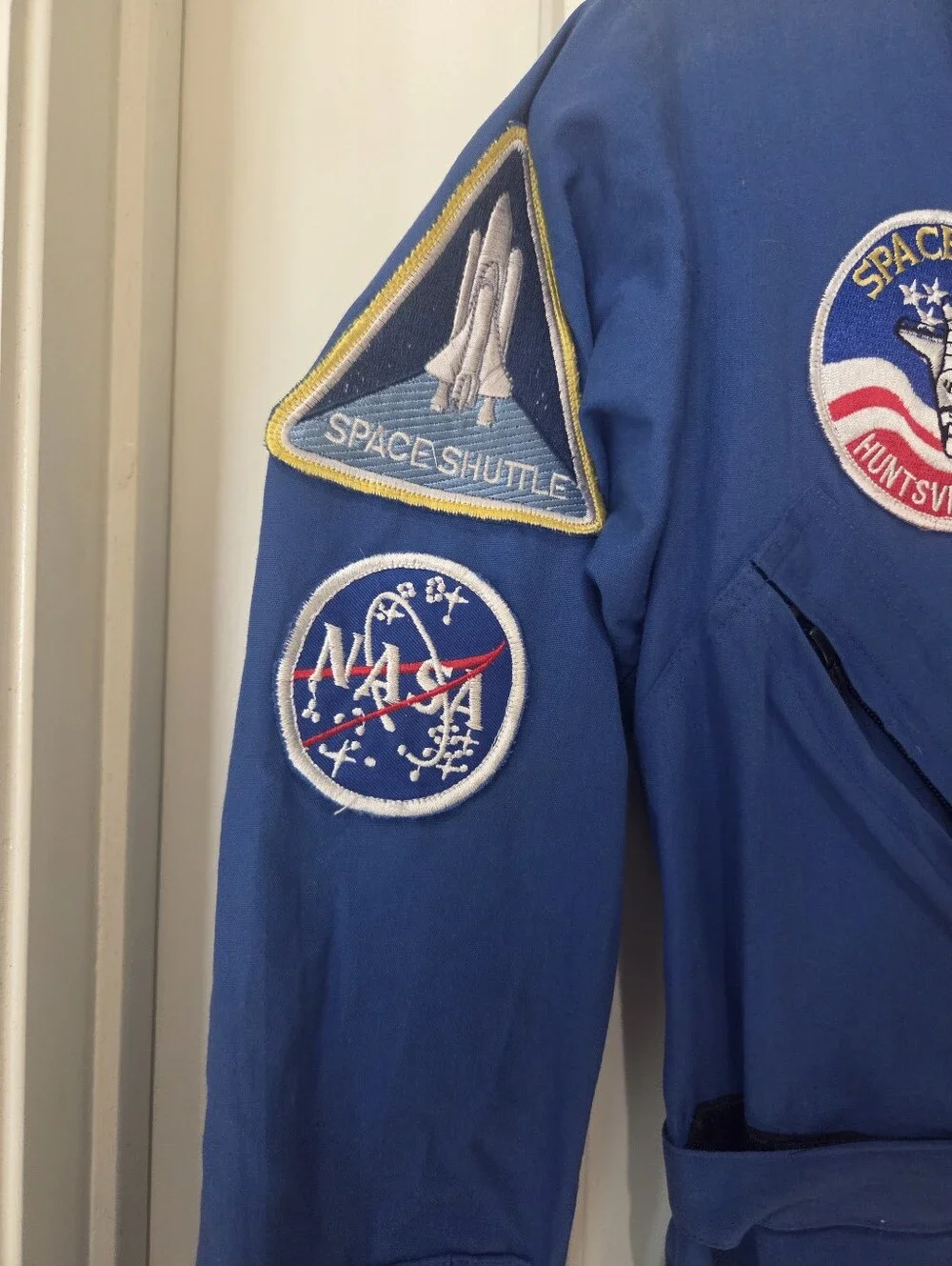 Authentic US NASA Space Camp Blue Flight Jumpsuit 5 Patches